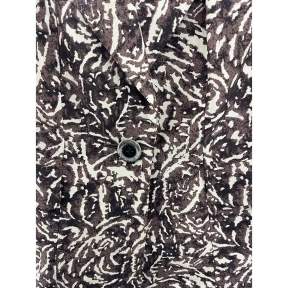Kasper Silk Blazer Abstract Print Career Jacket Business Casual Size - Picture 6 of 9